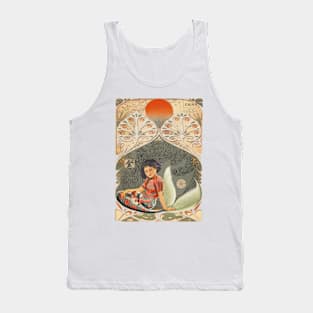 Collage of Oriental Mermaid Tank Top